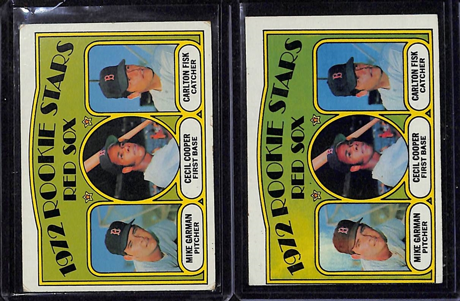 Lot Of 630 1972 Topps Baseball Cards w. Nolan Ryan, Jackson, Aaron, Fisk RC