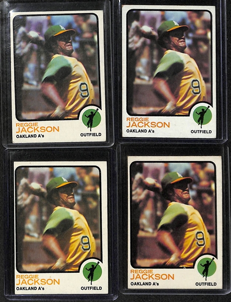 Lot Of 1600+ 1973 Topps Assorted Baseball Cards w. Aaron, Rose, Munson, Gossage RC, Ryan, Yaz, Jackson, Bench, 73 Assorted High Numbers, More!
