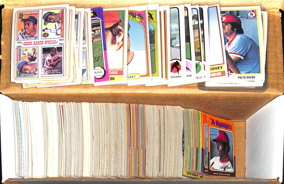 Lot Of 250+ Assorted Baseball Cards From 1972-1987 w. Stargett, Yaz, Perry, Aaron, Kaline, Marichal, More!