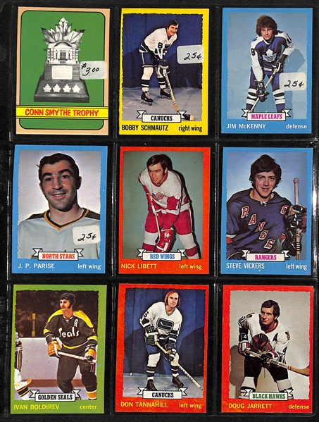 Lot Of 350+ Topps Hockey Cards 1970-82 - Lafleur, Hextall, Hextall, Rattlle, Potvin