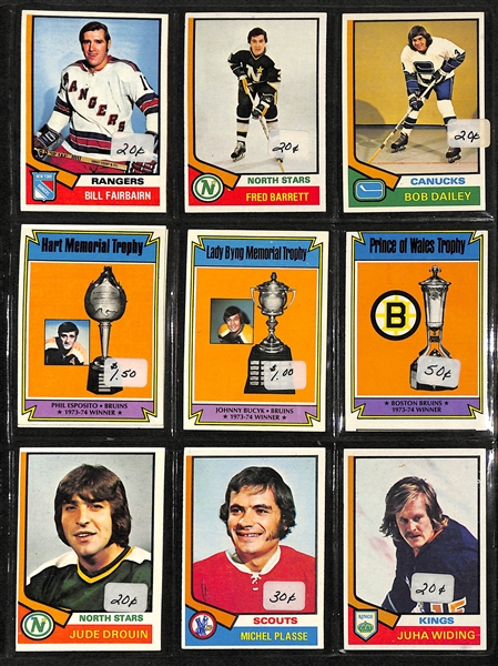 Lot Of 350+ Topps Hockey Cards 1970-82 - Lafleur, Hextall, Hextall, Rattlle, Potvin