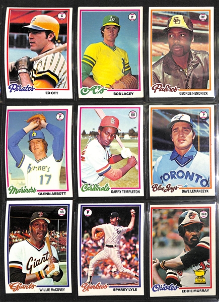 1978 Topps Complete Baseball Card Set - Includes Eddie Murray RC