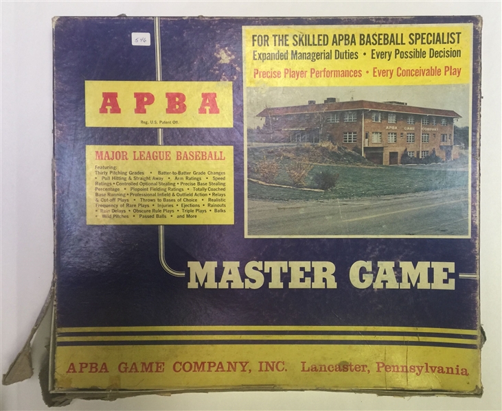 APBA Game & Cards From 1970's-1980's