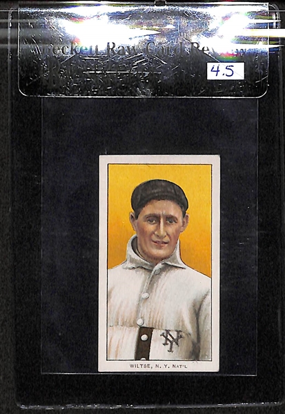 1909-11 T206 Hooks Wiltse - Portrait with Cap - Piedmont Back - BVG 4.5