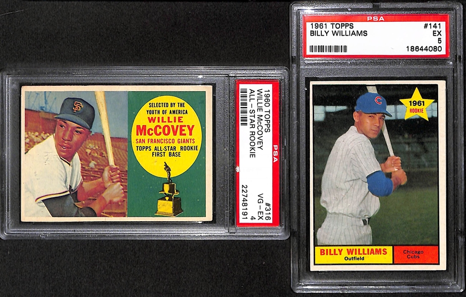 Lot Of 5 Baseball Graded Rookie Cards From 1960's w. McCovey