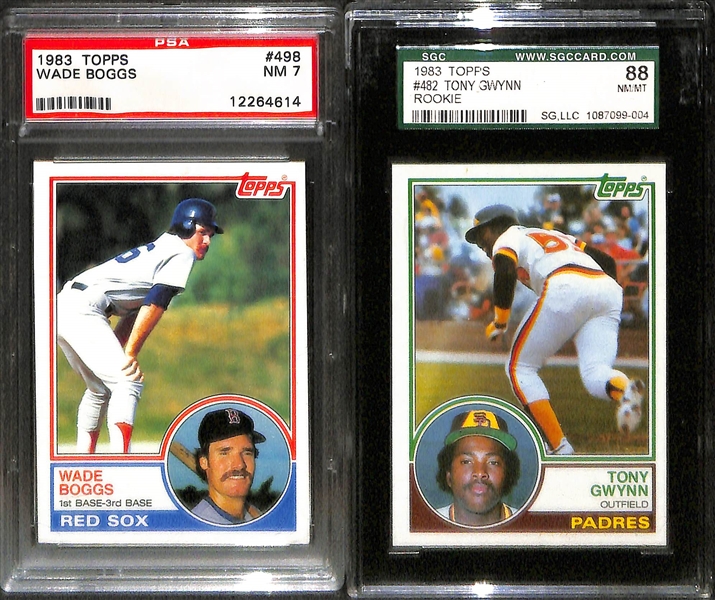 Lot Of 5 Baseball Graded Rookie Cards From 1980's w. Ripken