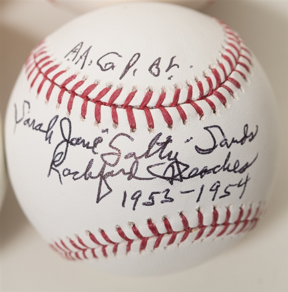 Lot Of 6 Signed Baseballs w. Jeff Bagwell & Fergie Jenkins