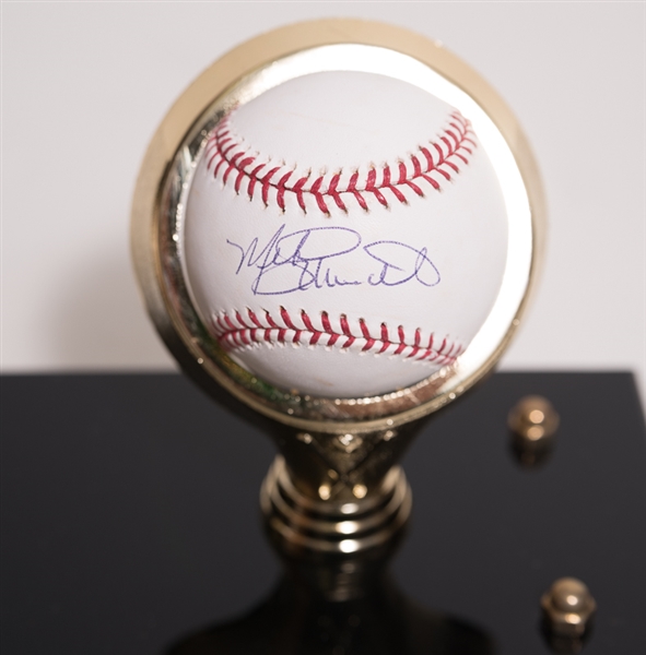Lot of 2 Signed Baseballs - Pete Rose & Mike Schmidt w. Display