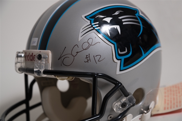 Kerry Collins Signed Panthers Full Size Riddell  Helmet - JSA
