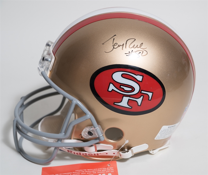 Jerry Rice Signed 49ers Full Size Riddell Helmet - JSA