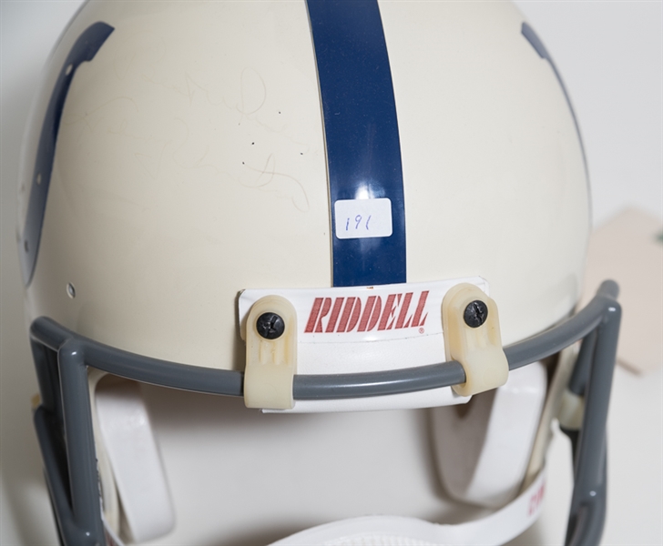 Johnny Unitas Signed Colts Full Size Helmet - JSA