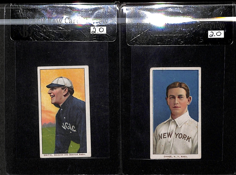 Lot of 2 1909-11 T206 Cards - Smith & Chase - BVG 2.0