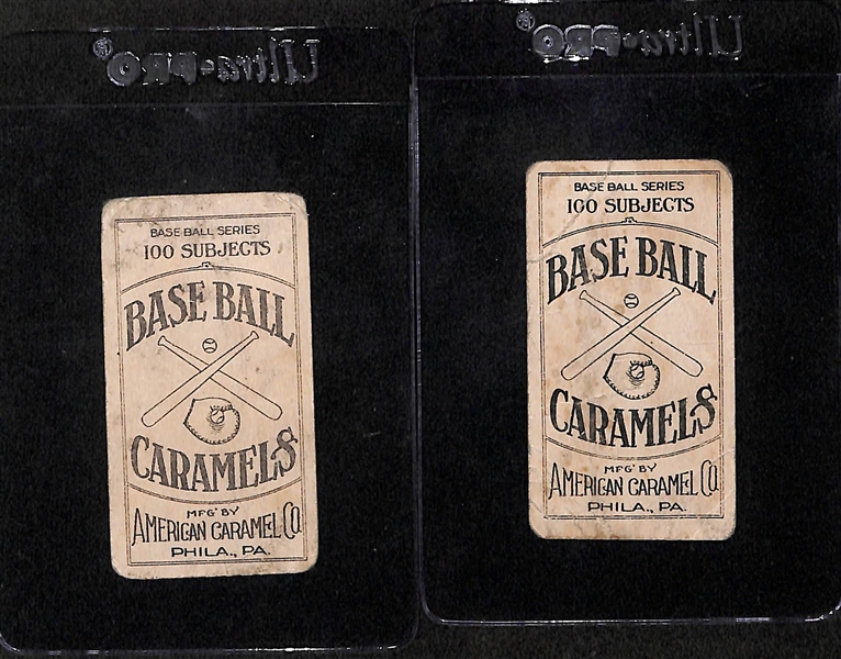 Lot of 2 1909-11 E90 Cards - Tinker & Stone - American Caramel - HOF