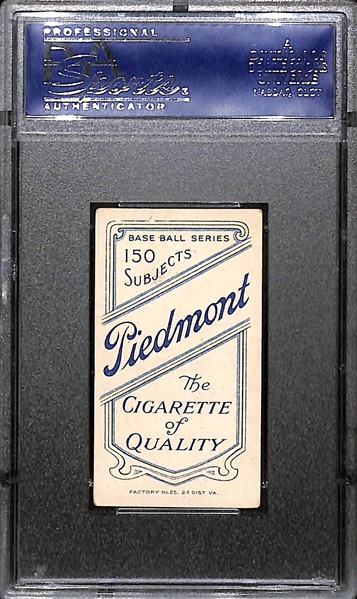 1909 T206 J.J. Clarke - Cleveland - Piedmont Back - PSA 4
