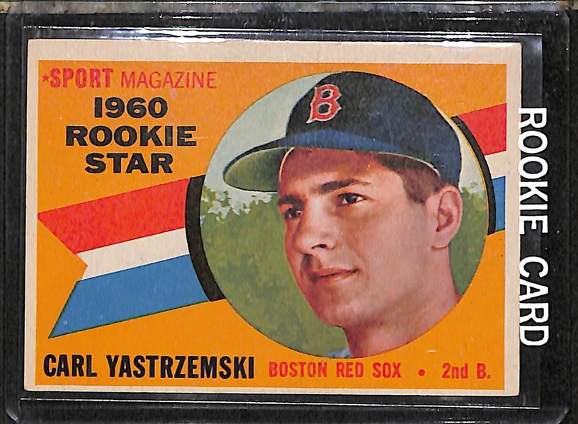 Lot Of 5 Baseball Stars Rookie Cards w. Yastrzemski 1960 Topps