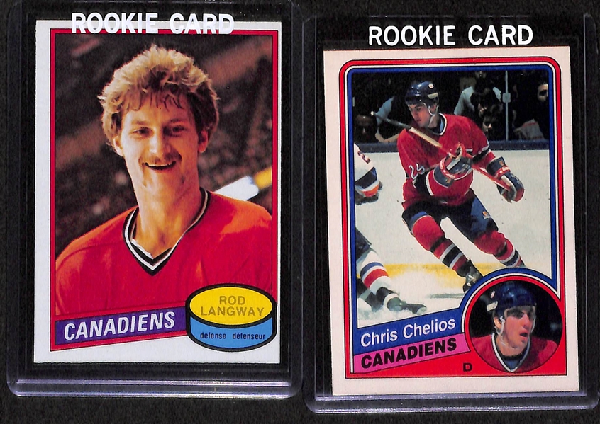 Lot Of 5 O-Pee-Chee Hockey Canadien Rookie Cards w. Guy LaFleur
