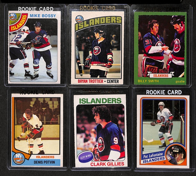 Lot Of 6 O-Pee-Chee New York Islanders Rookie Cards w. Mike Bossy