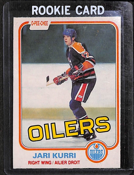 Lot Of 3 Hockey Oilers O-Pee-Chee Rookie Cards w. Jari Kurri