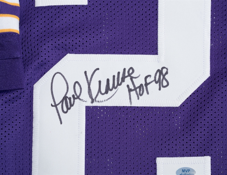 Paul Krause Signed & Inscribed Minnesota Vikings Jersey - JSA