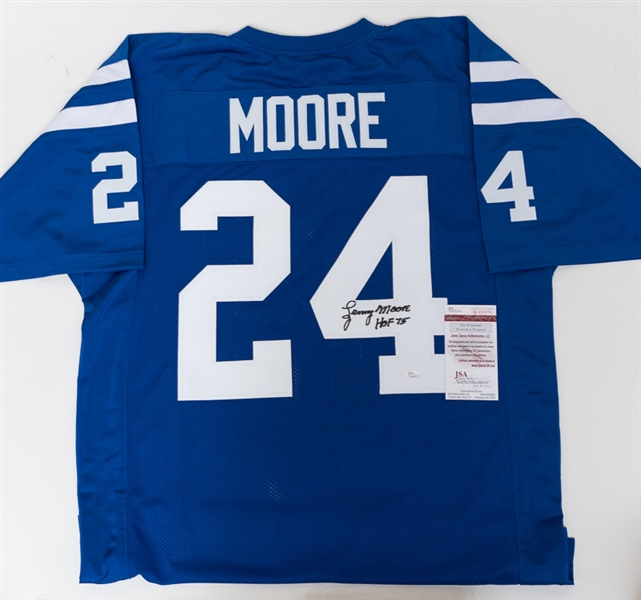 Lenny Moore Signed Baltimore Colts Jersey - JSA