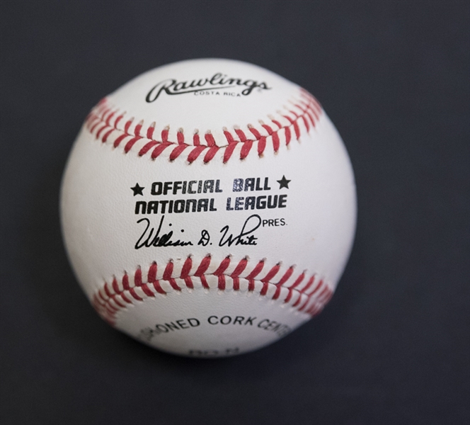 Hank Aaron Signed Official N.L. Baseball - JSA