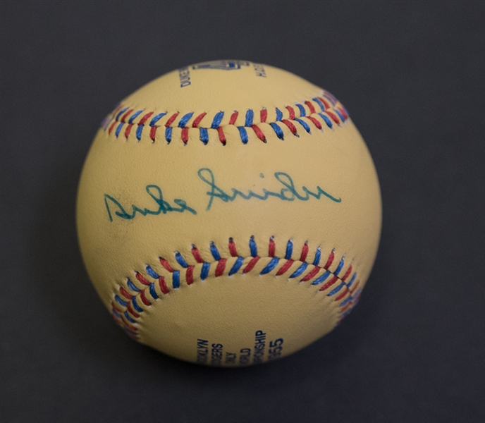 Duke Snider Signed Dodgers Commemorative Baseball - JSA