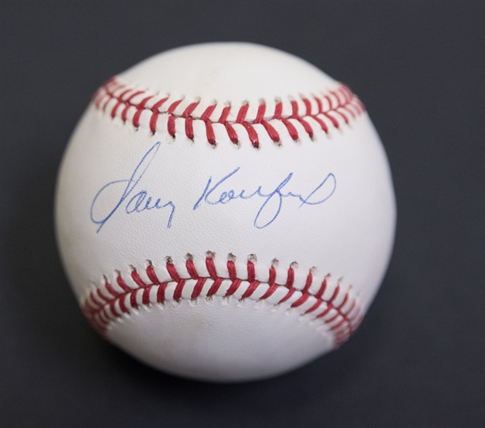 Sandy Koufax Signed Official N.L. Baseball - JSA