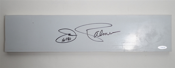 Jim Palmer Signed & Inscribed Pitching Rubber - Upper Deck COA