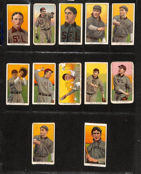 Lot of 11 1909 T206 Browns Cards PLUS Nap Lajoie - HOF