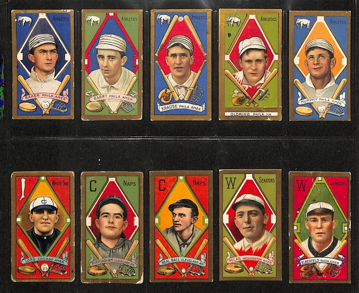 Lot of 10 1911 T205 Cards w. Baker
