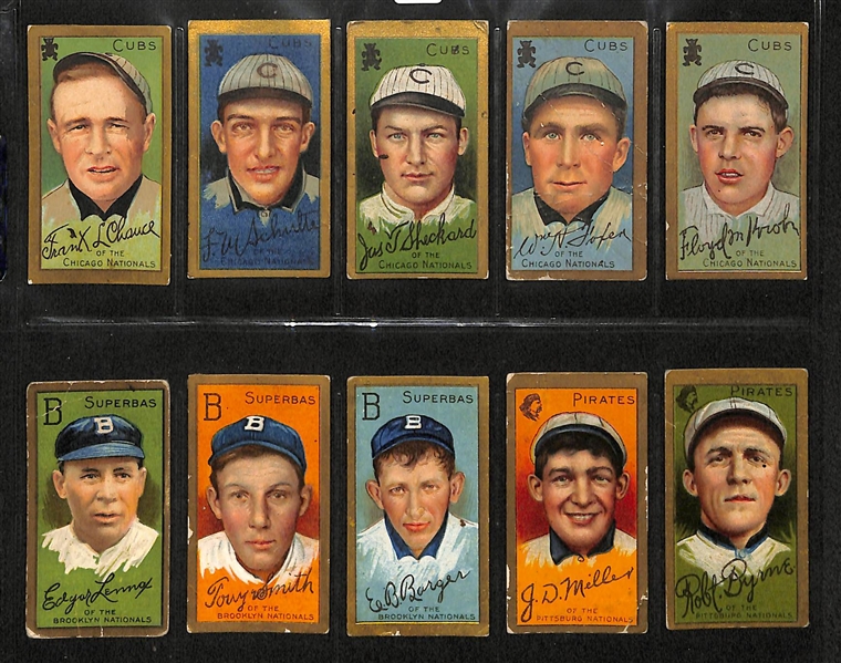 Lot of 10 1911 T205 Cards w. Frank Chance