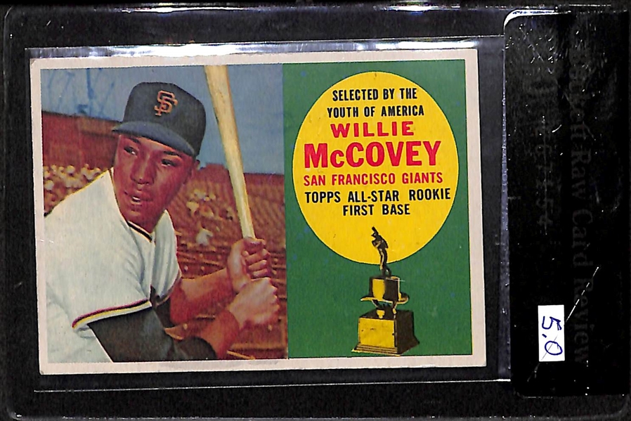 1960 Topps Willie McCovey Rookie Card BVG 5