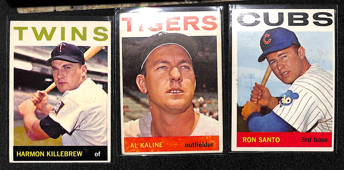Lot Of 210 Different 1964 Topps Baseball Cards w. Killebrew