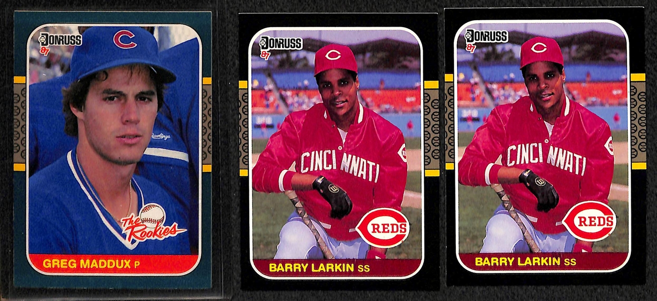 Lot Of 34 Baseball Stars Rookie Cards w. Griffey Jr Upper Deck, Sosa, Maddux, Larkin, & more