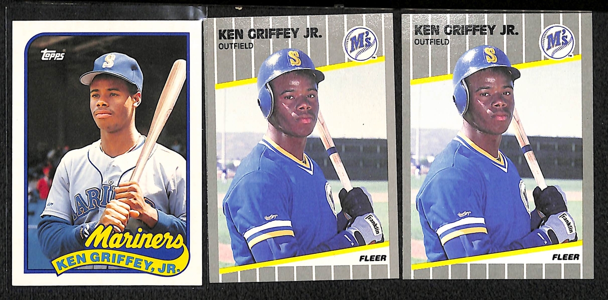 Lot Of 29 Baseball Stars Rookie Cards w. Griffey Jr & Mattingly
