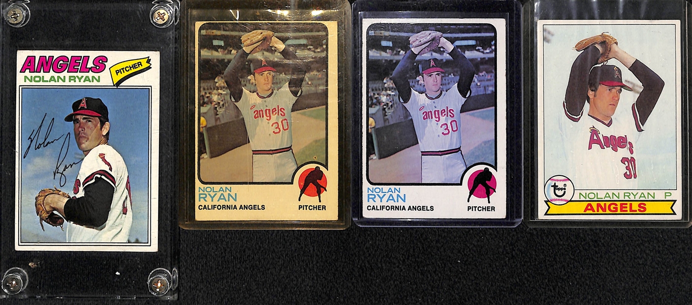 Lot Of 11 Nolan Ryan Cards w. 1973 Topps