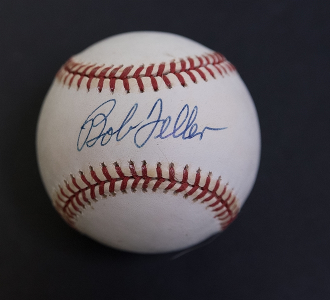 Lot Of 3 Baseball Stars Signed Baseballs - Joe Morgan, Dave Justice, & Bob Feller