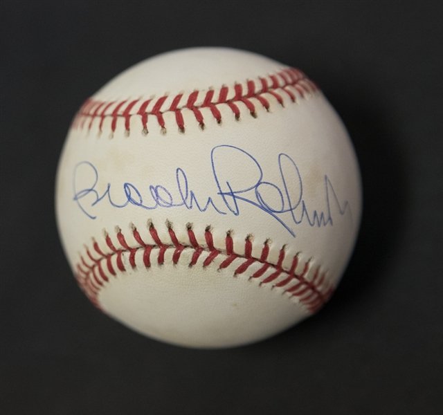 Lot Of 2 Signed Baseballs - Cal Ripken Jr & Brooks Robinson - JSA