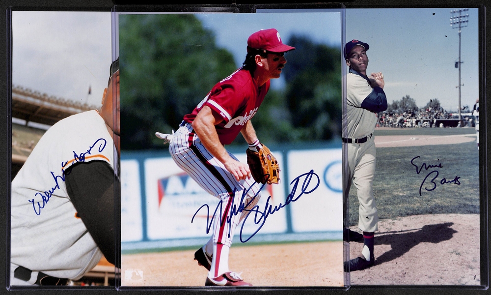 McCovey - Banks - Schmidt Signed 8 x 10 Photos