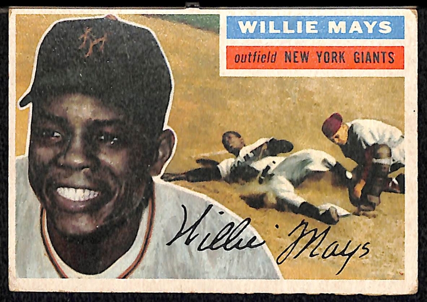 1956 Topps #130 Willie Mays Card