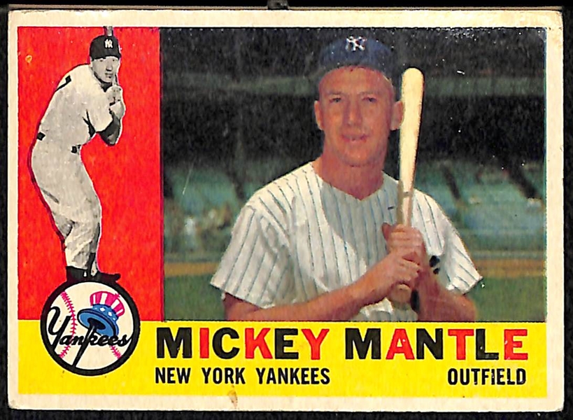 1960 Topps #350 Mickey Mantle Card
