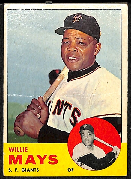 1963 Topps #300 Willie Mays Card