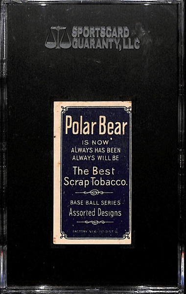 1909 T206 Al Bridwell - Portrait With Cap - Polar Bear Back - SGC 80 (6)