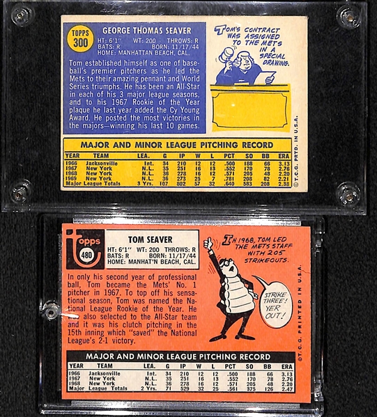Lot Of 2 Tom Seaver Cards - 1969 & 1970 Topps