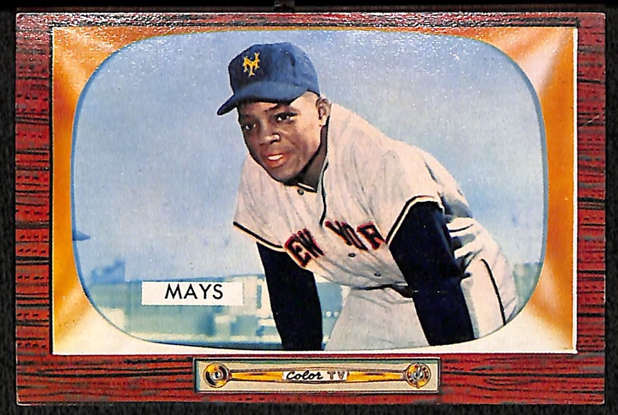 1955 Bowman #184 Willie Mays Card