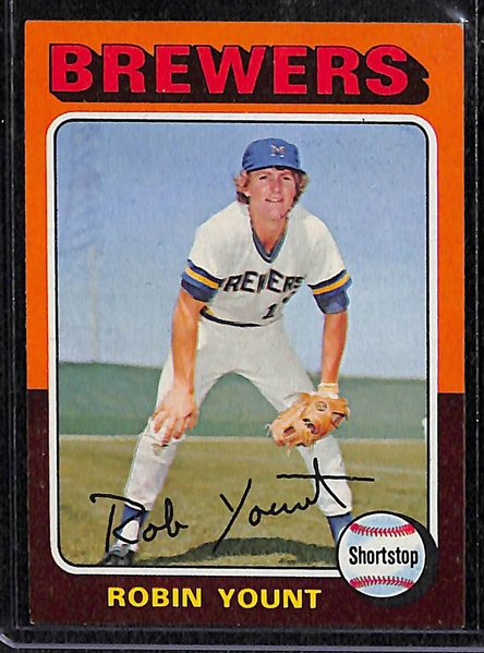 1975 Topps Complete Baseball Set w. Robin Yount & George Brett Rookie Cards