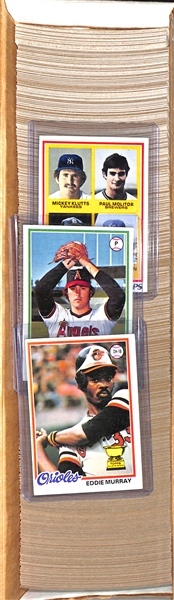 1978 Topps Complete Baseball Set w. Eddie Murray & Molitor/Trammell Rookie Cards