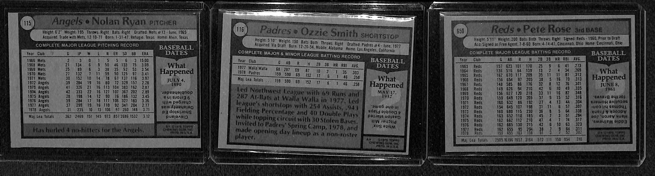 1979 Topps Complete Baseball Set w. Ozzie Smith Rookie Card