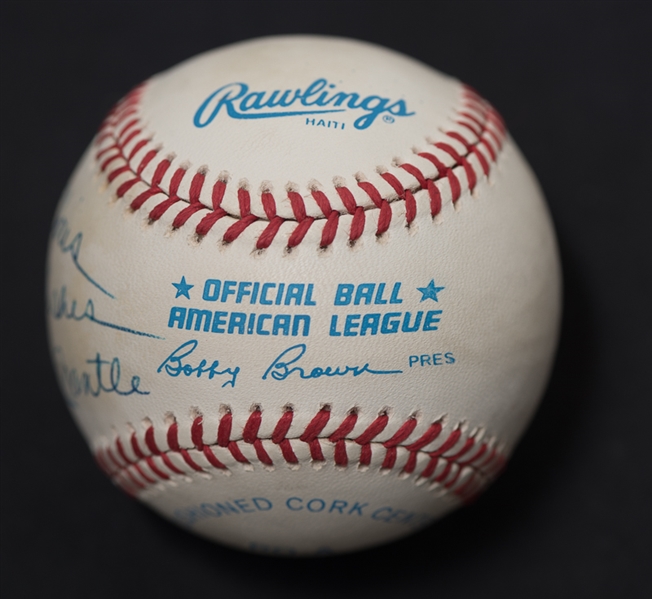 Mickey Mantle Signed Rawlings Official American League Baseball - JSA