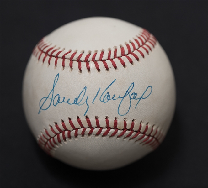 Sandy Koufax Signed National League Baseball - JSA